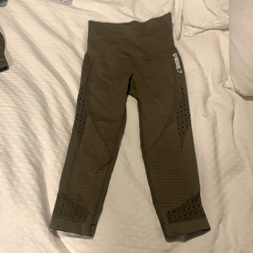 Hunter Green Gym Shark Energy Seamless Leggings